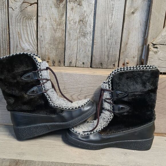 Vintage Snowland Cozy Winter Boots Women's Size 9 - Picture 1 of 12